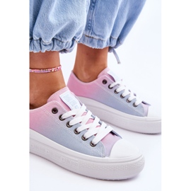 Zapatillas Bajas Plataforma Big Star LL274A187 Rosa y Azul rosado 10