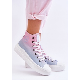 Zapatillas Altas Con Plataforma Big Star LL274A191 Rosa-Azul rosado 1