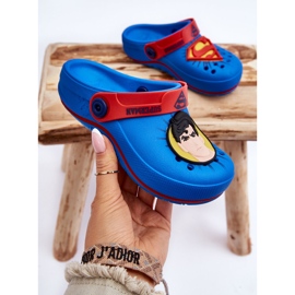 Zaxy Crocs Infantiles Superman Grendene Kids JJ385004 Azul 5