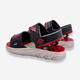 Sandalias Infantiles Grendene Kids JJ385011 Negro y Rojo 6