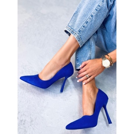 Seastar Zapatos de tacón de mujer en ante Camerin Azul 1