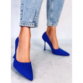 Seastar Zapatos de tacón de mujer en ante Camerin Azul 5