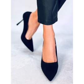 Seastar Zapatos de tacón de ante de mujer Camerin Black negro 3
