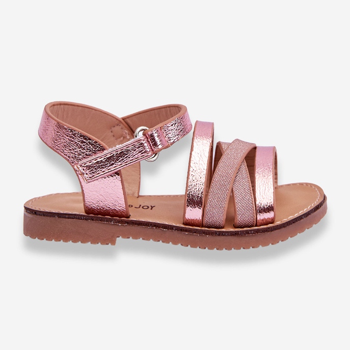 Sandalias Infantiles Con Rayas Rosa Isla rosado 1 Sandalias Infantiles Con Rayas Rosa Isla rosado 1