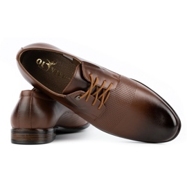 Olivier Zapatos hombre piel elegantes 302T3 marrón 4