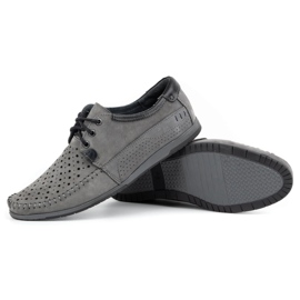 KOMODO Zapatos de verano mocasín 875 de hombre gris 4