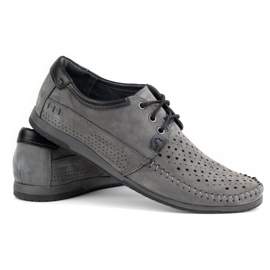 KOMODO Zapatos de verano mocasín 875 de hombre gris 6