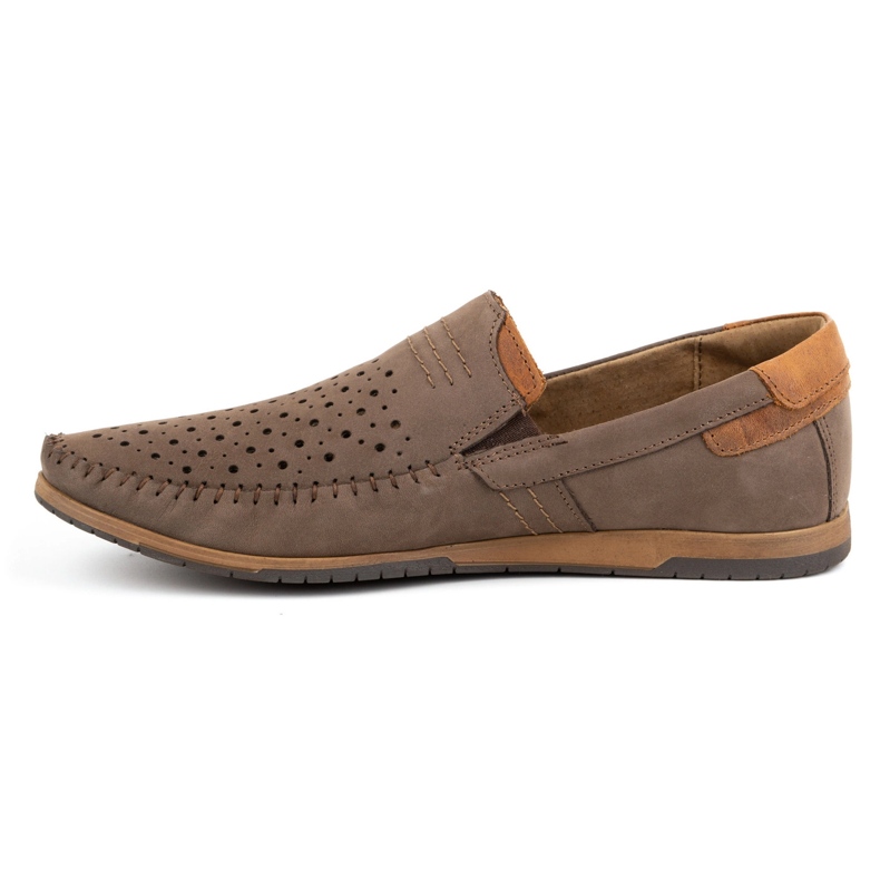 KOMODO Zapatos de hombre mocasines 876 verano marrón 1