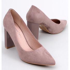 Zapatos de tacón color caqui Annette beige 1