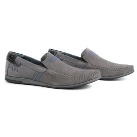 KOMODO Mocasines hombre piel 876 gris 2