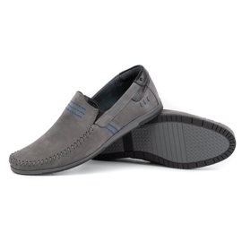 KOMODO Mocasines hombre piel 876 gris 3