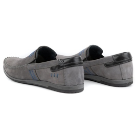 KOMODO Mocasines hombre piel 876 gris 6