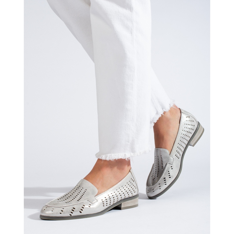 W. Potocki Zapatos mujer calados plateados Potocki plata 1 W. Potocki Zapatos mujer calados plateados Potocki plata 1