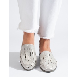 W. Potocki Zapatos mujer calados plateados Potocki plata 2