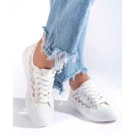 Sneakers blancas de mujer Big Star LL274071 blanco 3