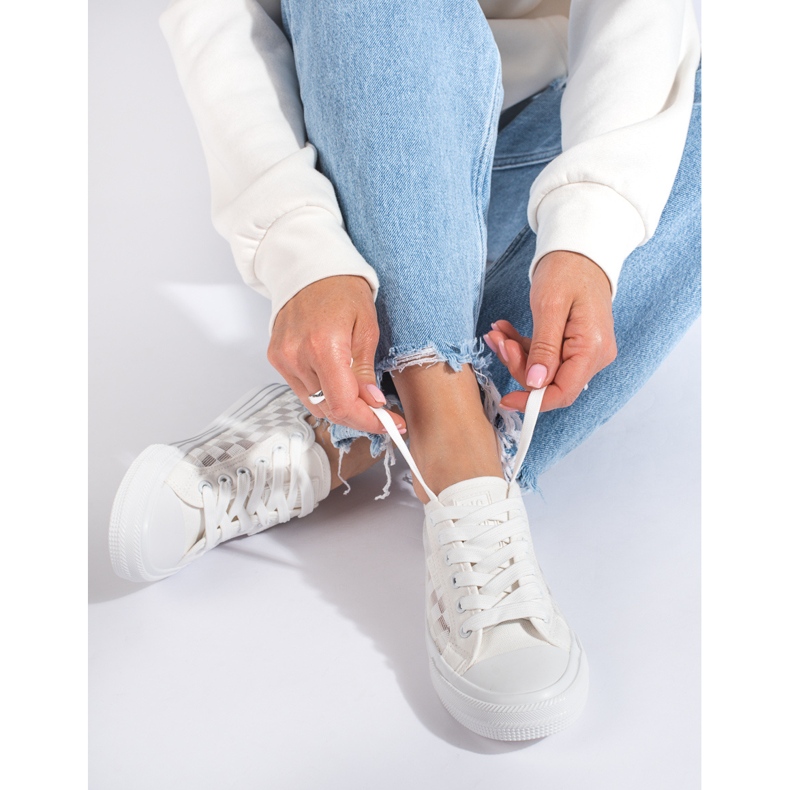 Sneakers blancas de mujer Big Star LL274071 blanco 1