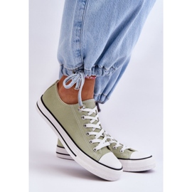 FR1 Zapatillas bajas clásicas para mujer Vegas verde claro 2