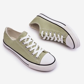 FR1 Zapatillas bajas clásicas para mujer Vegas verde claro 1