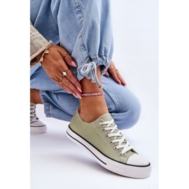 FR1 Zapatillas bajas clásicas para mujer Vegas verde claro 6