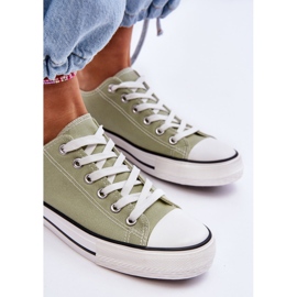 FR1 Zapatillas bajas clásicas para mujer Vegas verde claro 7