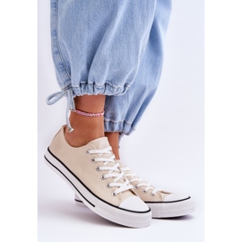 FR1 Zapatillas Clásicas Bajas De Mujer Vegas Beige Claro 2