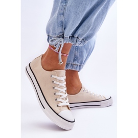 FR1 Zapatillas Clásicas Bajas De Mujer Vegas Beige Claro 4