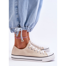 FR1 Zapatillas Clásicas Bajas De Mujer Vegas Beige Claro 9