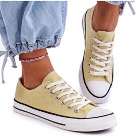 FR1 Zapatillas bajas clásicas de mujer Vegas amarillas amarillo 8