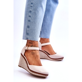 PS1 Sandalias Clásicas Mujer Cuña Beige Malani 2
