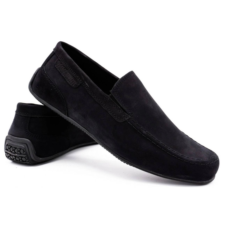 Polbut Mocasines hombre piel 2105 negro nubuck 2