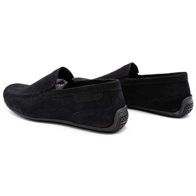 Polbut Mocasines hombre piel 2105 negro nubuck 3