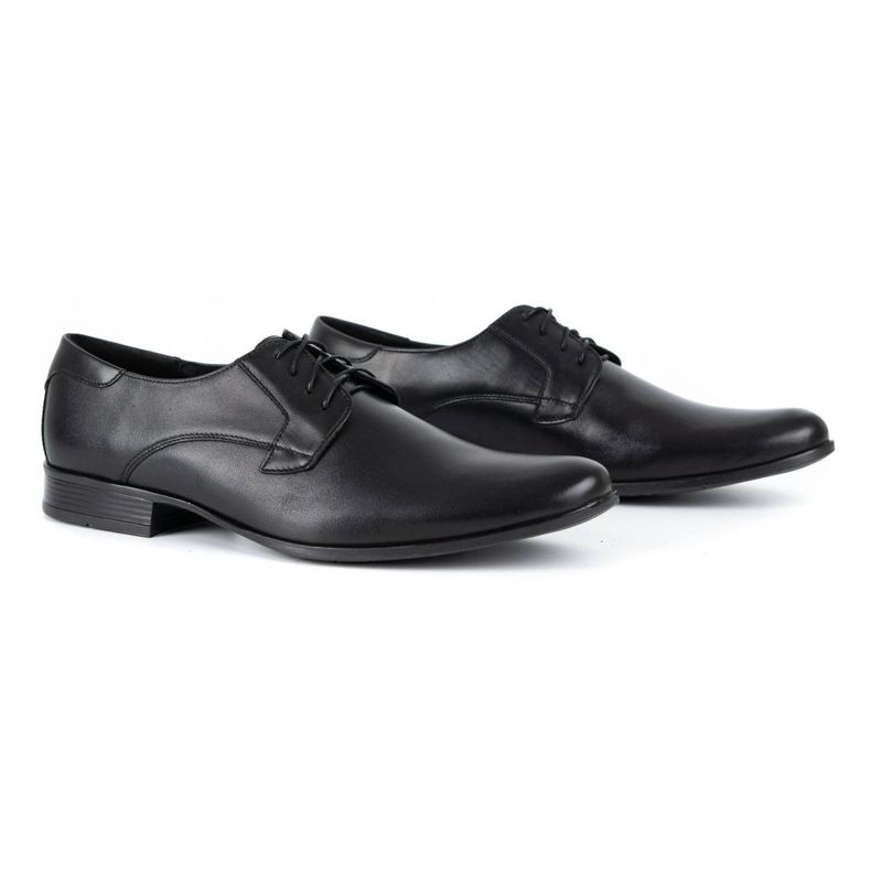 Olivier Zapatos formales de piel para hombre G6 Kb, negro 2