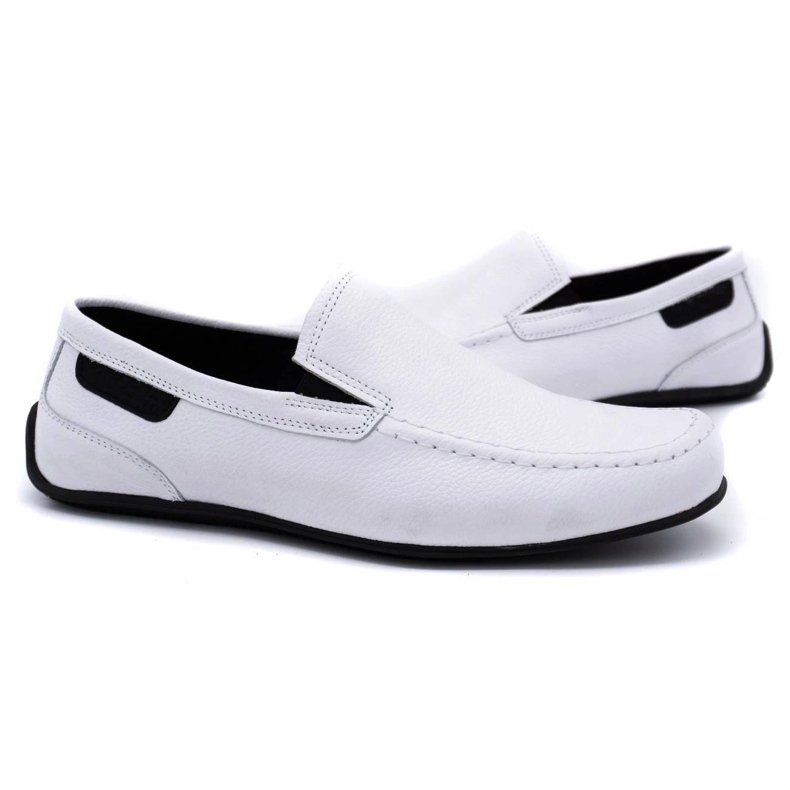 Polbut Mocasines hombre piel 2105 blanco 3