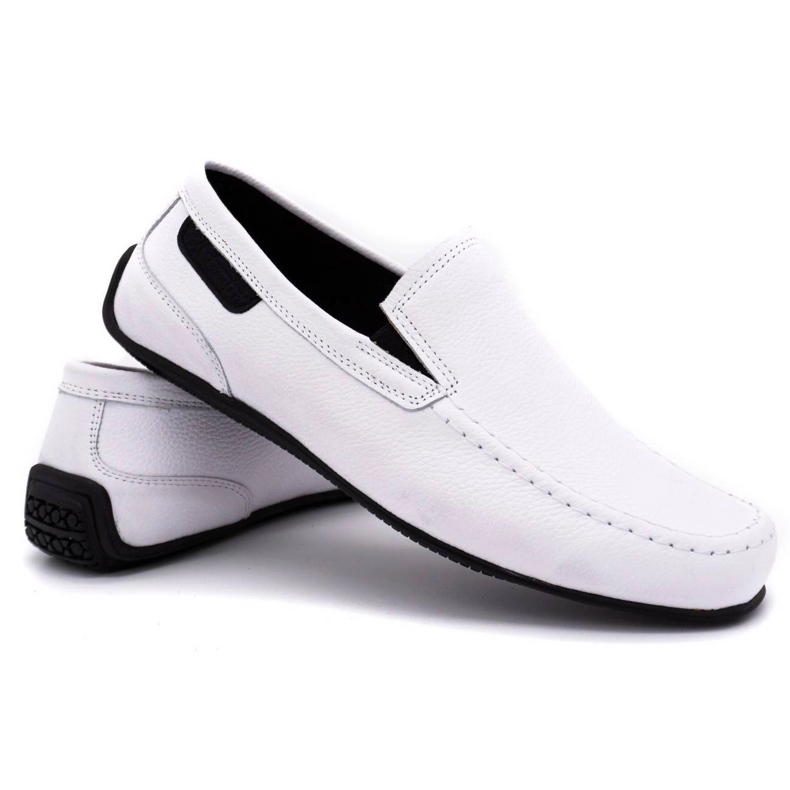 Polbut Mocasines hombre piel 2105 blanco 2