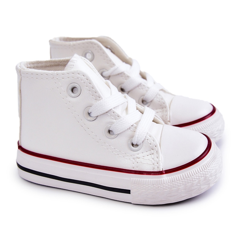 Zapatillas blancas para niños blanco 4
