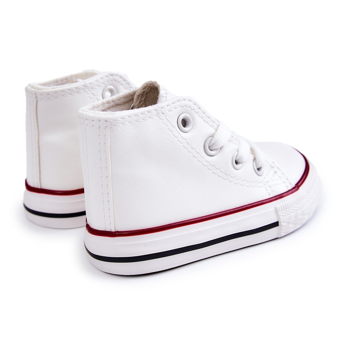 Zapatillas blancas para niños blanco 3