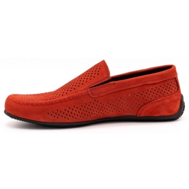 Polbut Mocasines hombre piel 2105P rojo 4