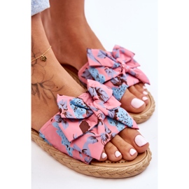 FK1 Chanclas De Mujer Con Lazo De Tela Pink Blossom rosa 2
