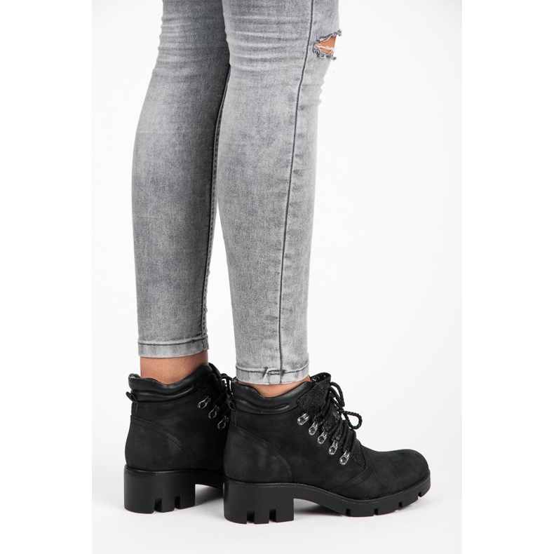 Vinceza botas de montaña atadas negro 1