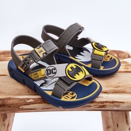 Sandalias Infantiles Batman Grendene Kids JJ385049 Gris 5