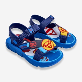 Sandalias Infantiles Superman Grendene Kids JJ385050 Azul 2