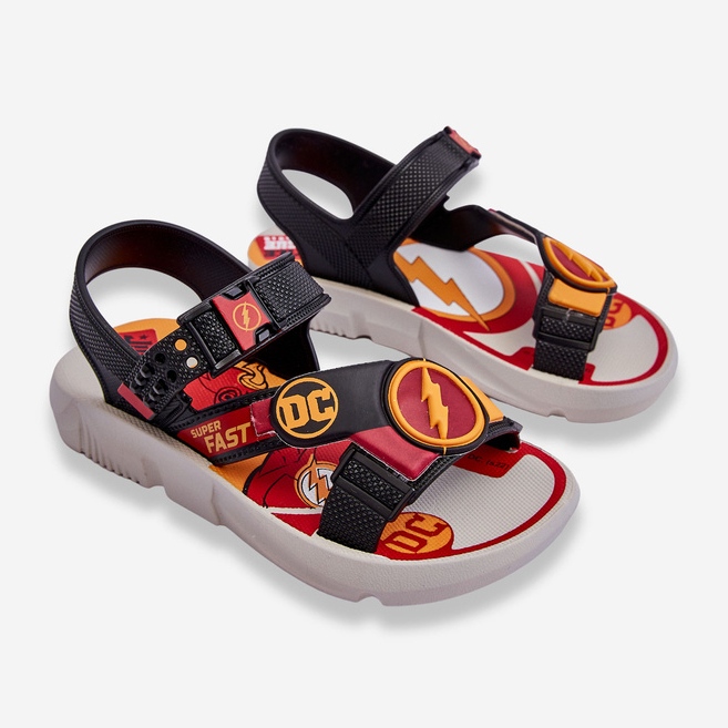 Sandalias Infantiles Flash Grendene Kids JJ385051 Rojo negro 2