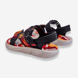 Sandalias Infantiles Flash Grendene Kids JJ385051 Rojo negro 3