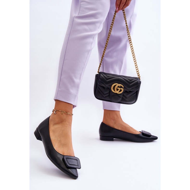 WS1 Bailarinas Clásicas Con Adorno Rivea Negro 2