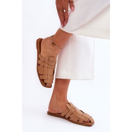 WS1 Pantuflas Mujer Rayas Beige Reyna 2 WS1 Pantuflas Mujer Rayas Beige Reyna 2