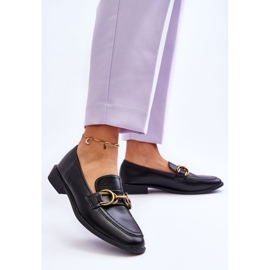WS1 Mocasines Clásicos Mujer Negro Lorien 2