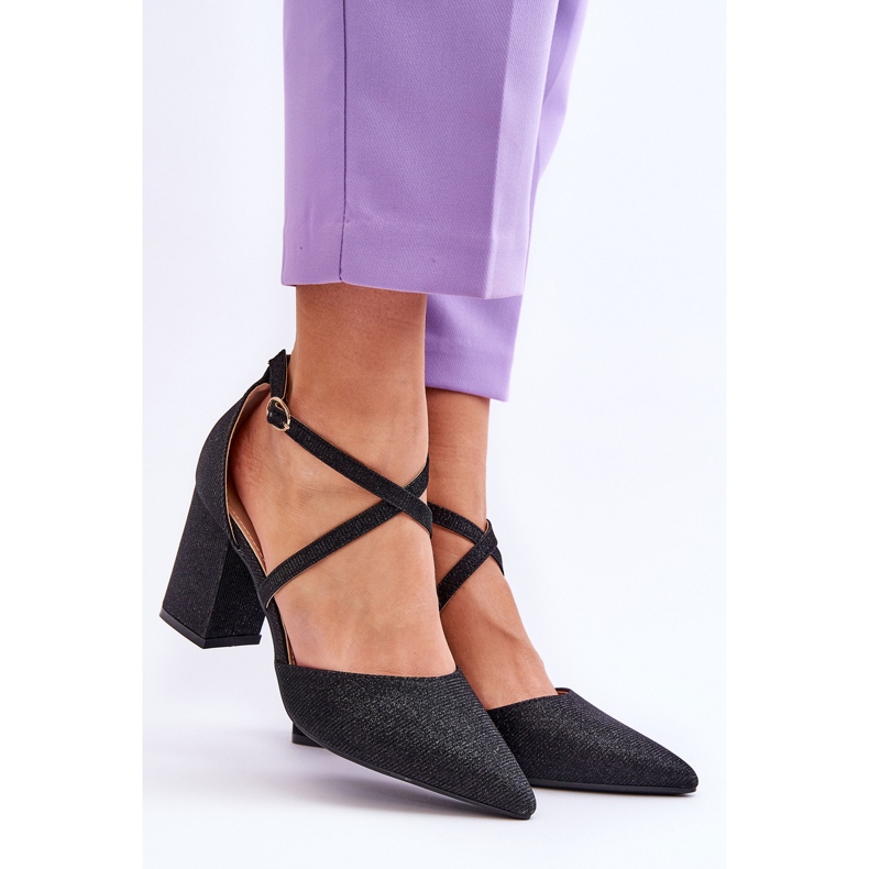 WS1 Bombas brillantes de moda en el talón negro de la galaxia 1