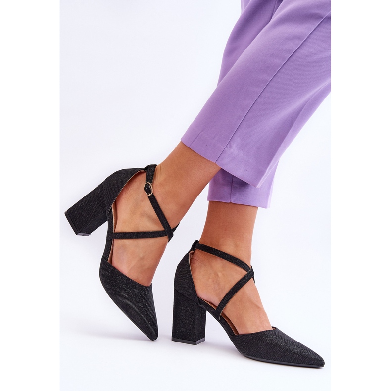 WS1 Bombas brillantes de moda en el talón negro de la galaxia 2