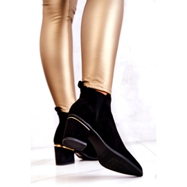 PS1 Botas cowboy caladas de ante negro Helloni 1
