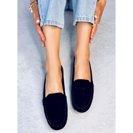 Seastar Anaya Mocasines de ante negro para mujer 1